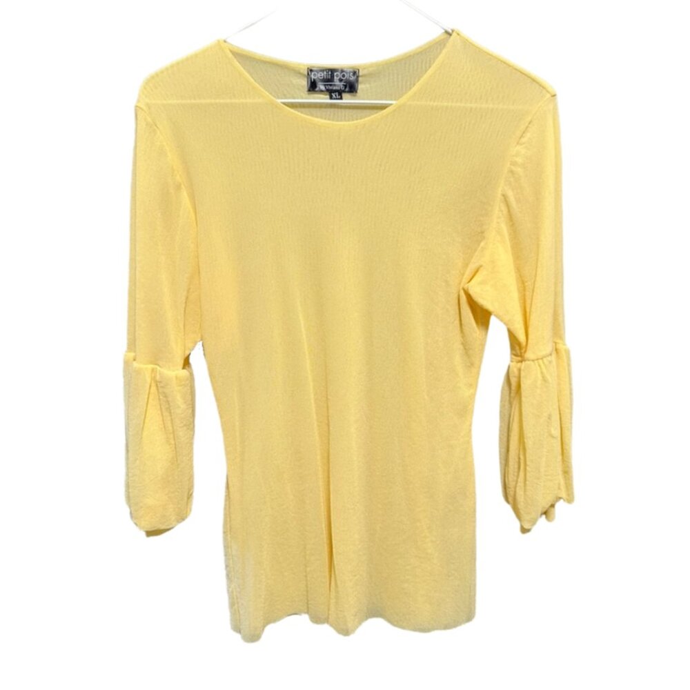 Petit Pois by Vivianna G | Semi Sheer Mesh Top